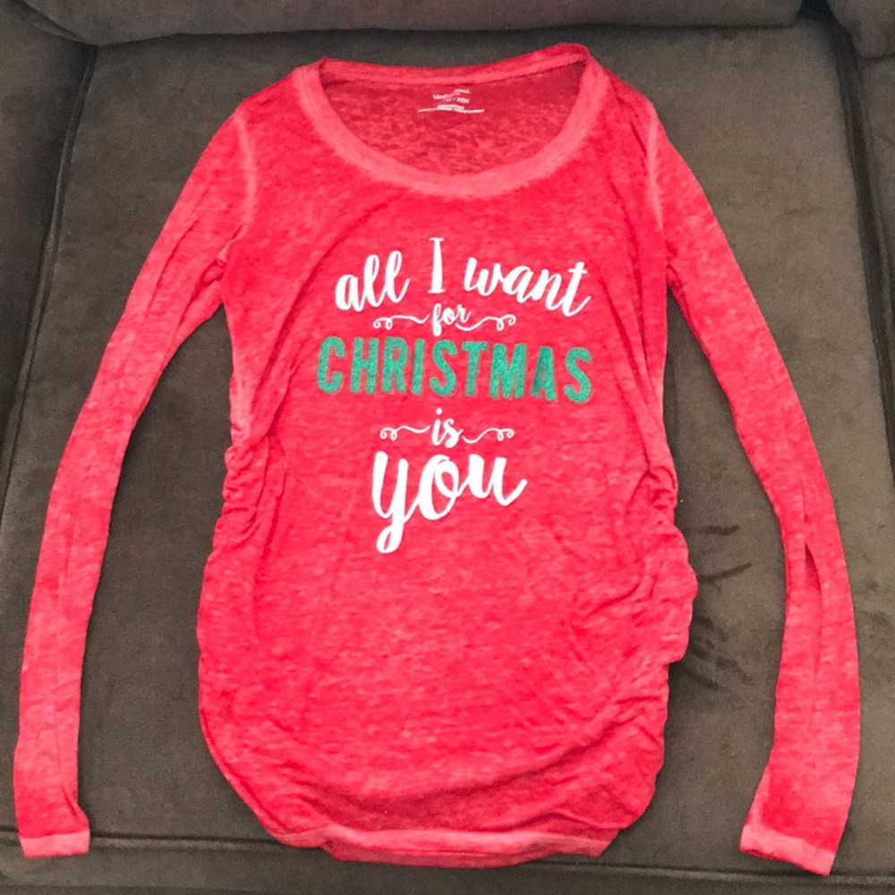Christmas Maternity Top